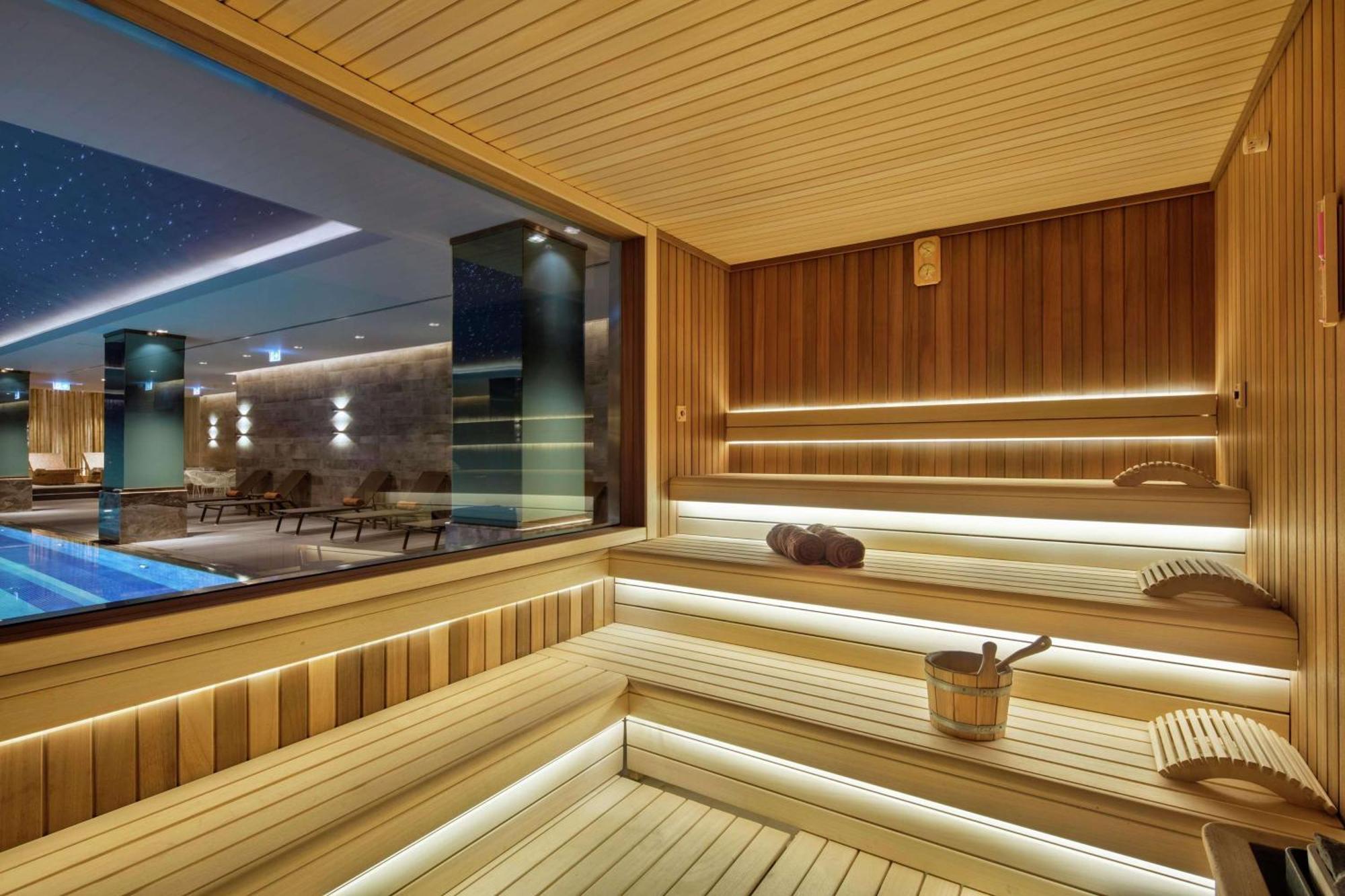 ดับเบิลทรี บาย ฮิลตัน สกอปเย Hotel สโกเปีย ภายนอก รูปภาพ Sauna