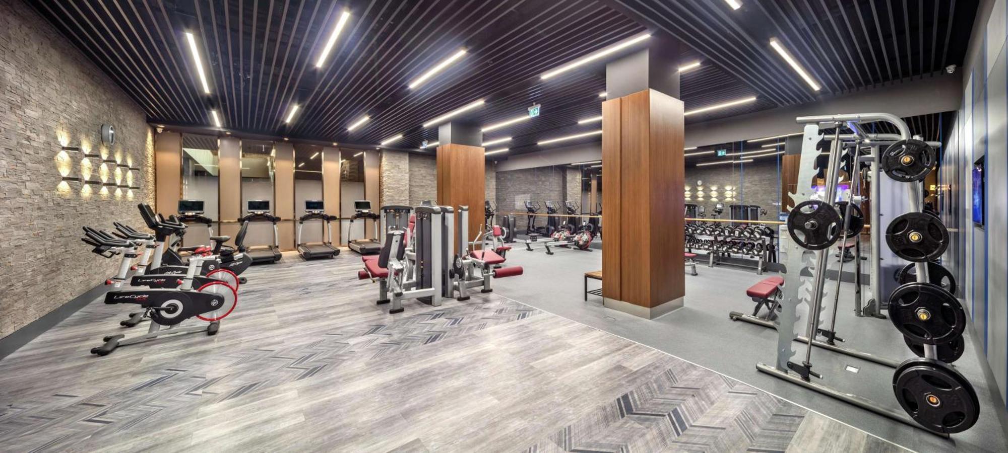 ดับเบิลทรี บาย ฮิลตัน สกอปเย Hotel สโกเปีย ภายนอก รูปภาพ The gym at the Ritz-Carlton, DIFC